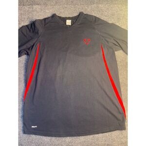 Nike Legend 2.0 T-Shirt Men's 2XL Black‎ Dri-Fit Stretch Short Sleeve V Neck